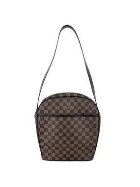 Louis Vuitton Shoulder Bag Damier Ipanema GM Canvas Brown Gold